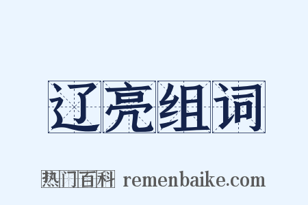 辽亮组词是什么意思的图片